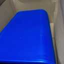 Rubbermaid Commercial Products Deskside Recycling Can, 10.25-Gallon/41-Quart, Blue Recycling Symbol, Plastic, for Bedroom/Bathroom/Office/Under Desk/Sink