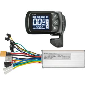 24V 36V 48V Ebike Controller Kit 500W 25A Brushless Motor Controller and Ebike LCD Display Control Panel Electric Bike Controller Scooter Controller Electric Bicycle Speed Controller BLDC
