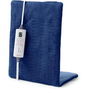 Sunbeam XL Heating Pad for Back Neck and Shoulder Pain Relief Auto Shut Off 6 Heat Settings Extra Large 12 x 24 Navy Ideal for Muscle Aches and Arthritis Pain