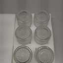 Consou Large Glasses Set of 6, 15 oz Hobnail Glassware Thick Glass Heavy Base