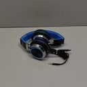 AILIHEN C8 Kids Headphones Wired, On-Ear Headphones with Microphone and Volume Control Foldable Corded Stereo 3.5mm Headset for School Teens Smartphones Chromebook Laptop Tablets Travel (Black Blue) (Medium)