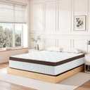 12 Inch Full Mattress, Medium Firm Hybrid Mattress Full with Zoned Pocket Springs & Memory Foam for Pressure Relief, Motion Isolation | Fiberglass-Free, CertiPUR-US Certified | 75"*54"