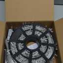 JMEXSUSS 168FT 600 LED Christmas Lights Outdoor Waterproof Clear Wire Indoor String Lights for Outside Warm White Christmas Tree Lights Plug in for Bedroom Wedding Party Valentines Decor