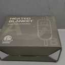 Light Pink Heated Blanket Electric Throw, 50X60 Heating Blanket with 10 Heat Levels & 8 Hours Auto Off for Lap, Checkered Plaid Soft Sherpa Blankets Warmer Gifts for Couch Grandma Women Adults