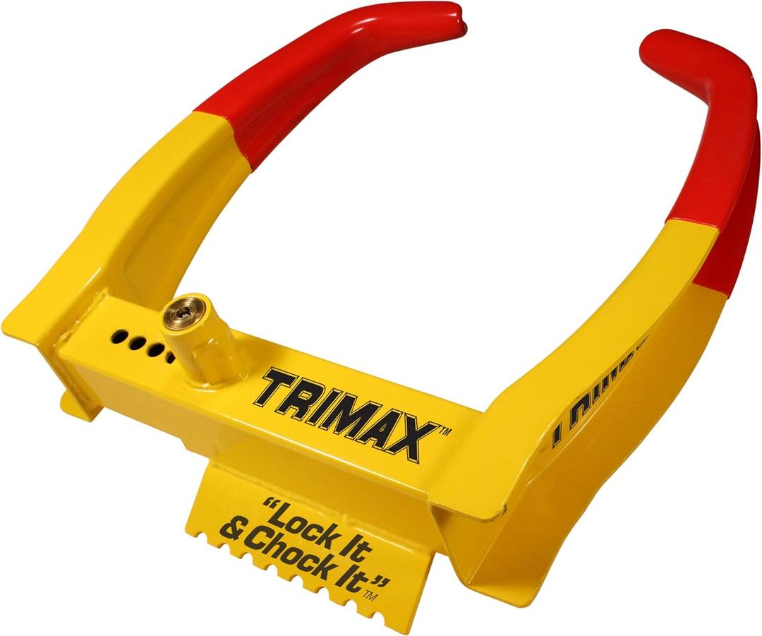 Trimax TCL75 - Trailer Wheel Lock - Fits 7"-11.25" Tires - Wheel Boot Lock for Trailer, Car, Truck, Boat, ATV, Camper, and More