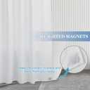 Nasitos Long Fabric Shower Curtain Liners 2 Pack - W72 x H78 - Water Resistant & Lightweight Cloth Shower Curtains for Bath Tub, Soft Hotel Quality, Machine Washable (White, 4 Magnets Included)