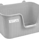 XECAOPETS Large Cat Litter Box 20" L x 16" W x 12" H Jumbo Cat Litter Box for Multi Cat Households, High Sided Litter Box& Top Entry,Anti-Splashing Kitty Litter Box Easy Cleaning.Gray