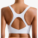 RUNNING GIRL High Impact Sports Bras for Women, High Support Running Strappy Women's Sports Bra with Sewn in Pads, Size L