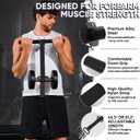 Forearm Strengthener and Wrist Roller, 43.3 inch Or 51.2 inch Ultra Strong Nylon Webbing, Forearm Exerciser with Quick Locking Mechanism, Ideal for Hand, Wrist and Forearm Strength Training