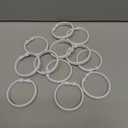 Qulable Shower Curtain Rings12 Pack Plastic Shower Curtain Hooks OShaped Rings Hook Glide Easily on Bathroom Shower Rod(White)