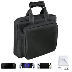 Case for Starlink Mini, Oxford Fabric Shockproof Protective Storage Bag with Shock-Absorbing Padding for Starlink Mini Device and Accessories, Travel Cas-e for Starlnk Mini (Black)