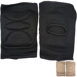 DANCEYOU Dance Knee Pads Thick Soft Sponge Volleyball Knee Brace for Big Kid Teen Adults Workout Knee Protector Football Pole Dance Yoga Tennis Running (Medium, Black)