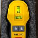PREXISO 2-in-1 Rechargeable Cross Line Laser Level with Magnetic Stud Finder, Compact Line Lasers with LED Bubble Vials for Accurate Marking for Hanging Frames & Pictures