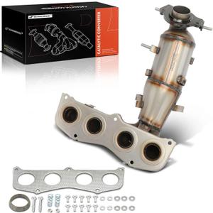 A-Premium Catalytic Converter Kit Direct-Fit Compatible with Toyota RAV4 2004-2005 2.4L & Scion tC 2005-2006 2.4L, EPA Compliant