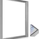 Metal Floating Frame for 16x20 Canvas Paintings,DIY Canvas Frames,1.2"-1.5" Deep Modern Floater Frame for Oil Paintings Art Show Gallery Wall Home Office Living Room Decor (Silver)