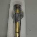 Bathroom Sink Drain Without Overflow, Brushed Gold Bathroom Sink Stopper for Vanity Vessel Sink, Rapid Draining Stainless Steel Pop Up Drain with Hair Catcher Anti-Clog Strainer