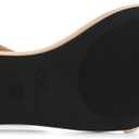 Athlefit Flat Sandals for Women Comfortable Buckle Strappy Sandals Pointed Open Toe Ankle Strap Sandals (Beige)