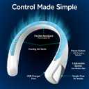 Arctic Air Freedom Personal Air Cooler - Portable 3-Speed Neck Fan, Hands-Free Wearable Design, Lightweight, Cordless And Rechargeable