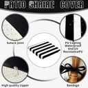 Tudomro 4 Pcs Outdoor High Back Chair Cushion Covers (Not Includes Cushion) Waterproof Patio Replacement Rocking Chair Slipcover Seat Pad Cover with Tie for Furniture (Black and White,44'' X 21'')