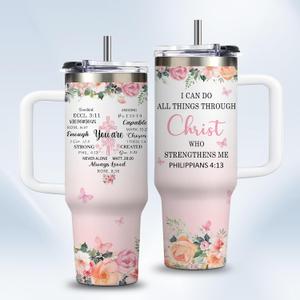 Christian Gifts for Women, 30oz Tumbler with Bible Verse, Christian Tumbler for Women with Straw, Religious Gifts for Her, Inspirational Birthday Christmas Presents for Mom, Sister