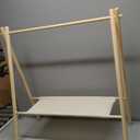 Garment Rack for Pets/Dolls/Baby, Hanger Rack, Dress up Storage, Clothes Organizer, Wooden (Beige, Medium)