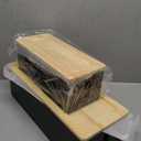 NATURE SUPPLIES Set of 2, Wood Cable Management Boxes, Large and Medium Cord Organizer to Hide Wires and Power Strips for TV, Desk, Computer, Router, Cable Storage and Organization, Black