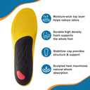 All-Purpose High Arch Support Insoles for Men，230+ lbs Plantar Fasciitis Heavy-Duty Orthotic Inserts for Work Boots & Shoes, Flat Feet Orthotic Insert, Professional Grade Shoes Insoles Size 11-11.5
