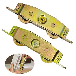 2 Pack Sliding Glass Door Rollers Replacement, 1-1/4" Steel Ball Bearing Patio Door Wheels, Heavy Duty Tandem Wheels Assembly for Andersen, Truth Part #31761A, Jeld Wen, Milgard, Marvin, Peachtree