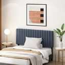 Furinno Roanne Upholstered Tufted Headboard, Full, Denim