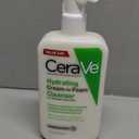 CeraVe Hydrating Cream To Foam Cleanser, Makeup Remover Face Wash For Dry Skin, Foaming Facial Cleanser With Hyaluronic Acid, Normal To Dry Skin, Fragrance Free & Non Comedogenic, 19 Fluid Ounce