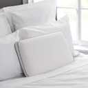 Sealy Essentials Cool & Comfort Reversible Cooling Pillow, Memory Foam, Standard/Queen, White, Queen Size (Pack of 1)