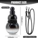 Gourd Water Bottle, 800ml Gourd Sports Water Bottle, Chinese Retro-Inspired Style Bottle Screw Top Leak Proof