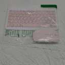 Rechargeable Bluetooth Keyboard and Mouse Combo for iPad, Ultra-Slim Portable Wireless Mouse Keyboard for iPad Pro Air Mini iPhone Samsung Tablet Cell Phone Android, iPadOS/iOS 13 and Above (Pink)