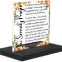 The Serenity Prayer Gifts for Women, Christian Quote Desk Sign, Church Office Decor, AA Gift for Recovery, Chaplain Christian Prayer Bible Verse Decorative Signs Plaques YCT27