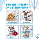 Supet Dog Cone Collar to Stop Licking, Comfortable Elizabeth Recovery Collar for Large Medium Dogs After Surgery, Soft Pet Neck Head Cone Alternative（L）
