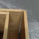 DEAYOU 3 Pack Bamboo Storage Bin, Bamboo Storage Box Crate, Natural Nesting Organizer, Stackable Cubby Basket Container Holder with Handle for Display, Book, Toy, Snack, Decor, Modular Open, 3 Sizes