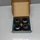 Child Safety Door Knob Cover (4 Pack) Hard-to-Remove Dual-Lock Door Handle Covers for Kids - Reusable Baby Proof Door Knob Locks - Installs Easily, No Tools Needed (Black)