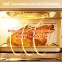 CIARRA 12-in-1 Countertop Steam Oven with Air Fryer, 25.4QT Steam Air Fryer Combo Nosh Oven Pro - Convection Toaster, Bake, Self-Clean, Dehydrate, Ferment, White