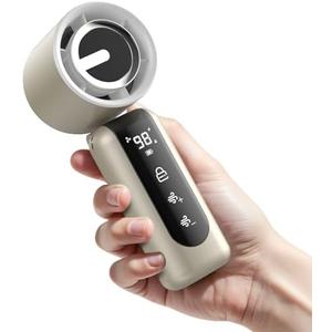 AGEYOU Portable Handheld Mini Fan,Speed(1-100) Adjustable Turbo Personal Fan,4000mAh Battery Rechargeable,AI Digital Display,Gifts for Women Men Camping Travel Summer Outdoor