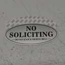 No Soliciting Sign, 2 Pack Self-Adhesive Aluminum Metal No Solitation Do Not Knock or Ring Bell Sign, 7.0 x 3.0 inches Fade Resistang Signs for Office and Home (Brushed Nickel/Black)