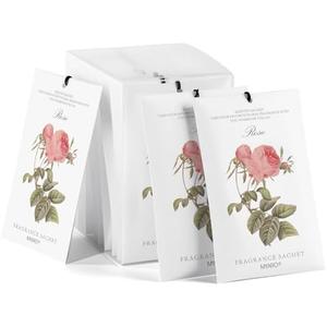 MYARO 12 Pcs Rose Scented Sachets Long Lasting Room Air Freshener Odor Deodorizer Eliminating for Home Drawer Closet Clothes Storage