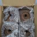 Airy Abode Premium Walnut Square Furniture Legs (Full Install Kit) - Pick Your Size and Color (5 Inches, Brown)