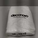 Deconovo Blackout Curtains, Thermal Insulated Rod Pocket Window Drapes, Noise Reducing, Oeko-TEX Certified, Room Darkening Curtains for Bedroom/Living Room, 2 Panels, White, 38W x 63L