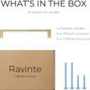 Ravinte 5 Pack Solid 6-1/4 Inch Square Cabinet Handles - Champagne Bronze Pulls for Drawers and Kitchen Cabinets - Hardware Handles