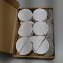 24 Pcs Large Size Stable Wooden Table Number Holders 2. 4 Inch Wedding Table Name Stand Semicircular Design Place Card Holder Office Tag Photo Menu Banquet Birthday Party Restaurant(White)