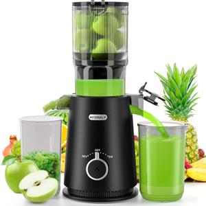 Large Feed Chute for Family Needs, Cold Press Juicer For Whole Fruits & Vegetables, Easy to Clean (Medium, Ink Black)