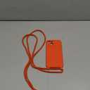Blaspins Crossbody Lanyard Strap Case for iPhone 14, Neck Cross Body, Adjustable Holder Removable, Drop Protection Shockproof, Hands-Free Silicone Case Cover 6.1 inch, 150 cm Strap, iPhone 14 - Orange