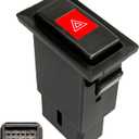 Hazard Emergency Switch Button - Compatible with Toyota 4Runner & Pickup (1989-1995) & Tacoma (1995-2004) - Replaces 84332-89110, 84332-04020, 84332-04030, 84332-16050