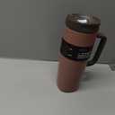 Owala SmoothSip Slider Stainless Steel Insulated Travel Mug with handle, 100% Leak Proof, For Hot and Cold Drinks, Travel Friendly with Sliding Lock Lid, 24 oz, BPA Free, Leak Proof, Cozy Cocoa