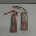 Zeee Premium Series 2S Lipo Battery 5200mAh 7.4V 120C Hard Case Batteries with T Plug for 1/8 1/10 RC Vehicles Car Trucks Airplane Boats(2 Pack)